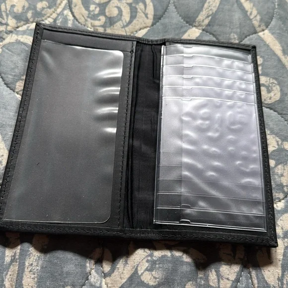 Harley Davidson leather check book cover & ID holder - Picture 3 of 4